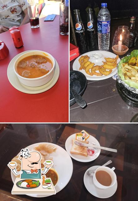 Food at Ruffles Restaurant