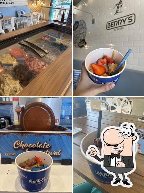 Sente em uma das mesas no Berry's Alto da Glória - Sorveteria Goiânia