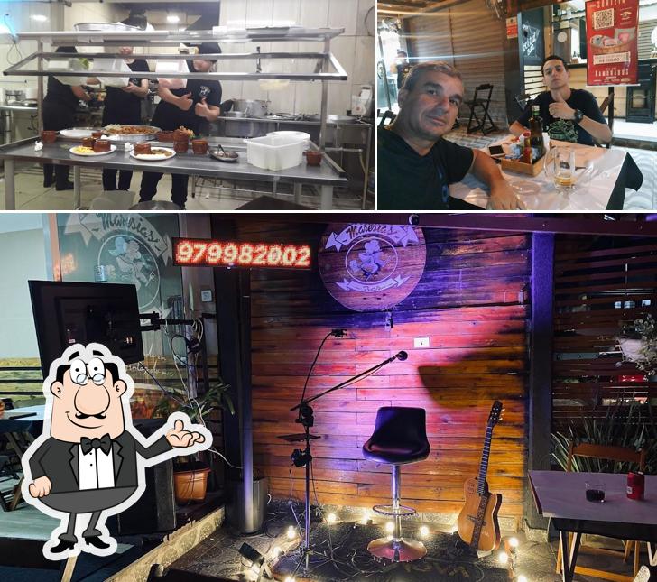 O Maresias Bar e Restaurante se destaca pelo interior e balcão de bar