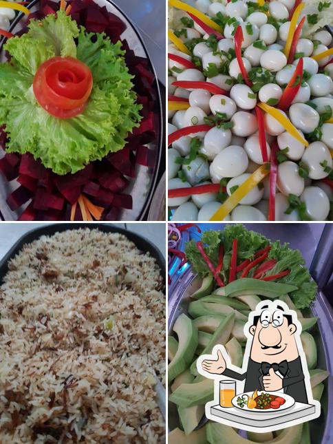 Comida em Churrascaria e Pizzaria Flor de Pequi