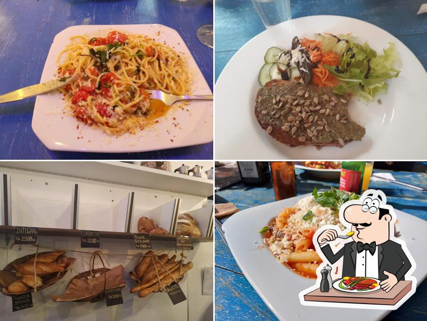 Comida em Med gastro giardino Mediterrâneo