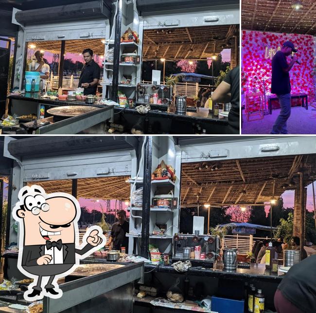 Take a seat at one of the tables at The Local Vada Pav and more