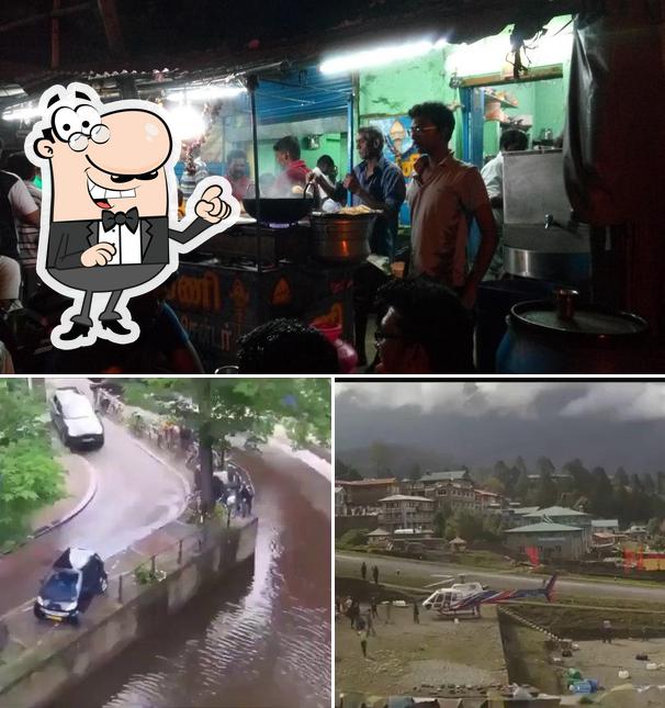 The restaurant's exterior and interior