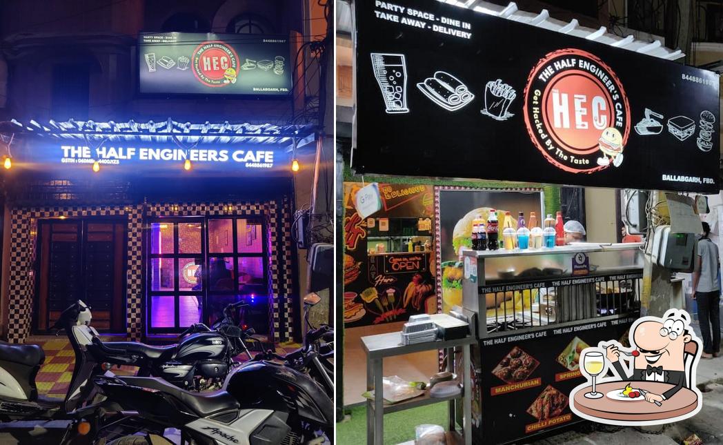 Food at The Half Engineers Cafe