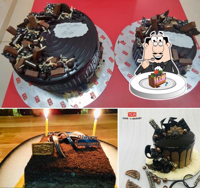 Chocolate cake at TGB Cafe N Bakery