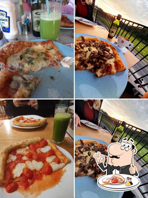 Consiga pizza no Orleans Pães e Gastronomia