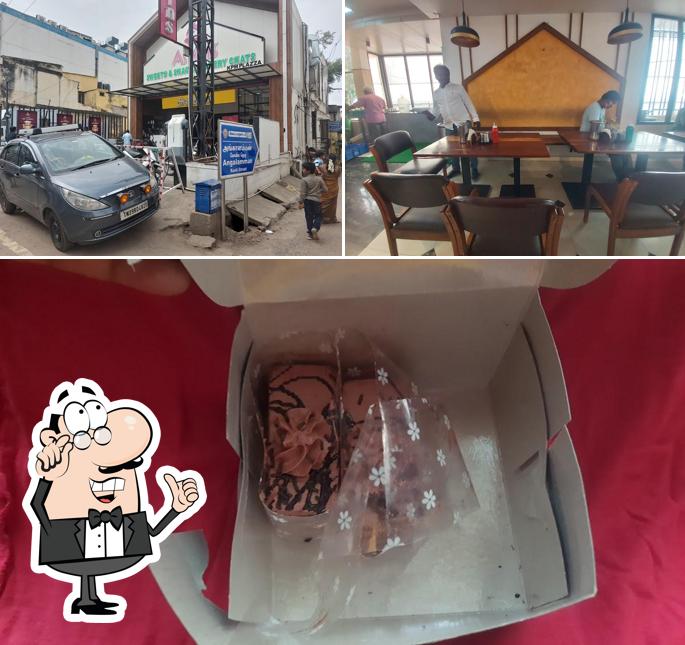 The interior of Aswins Sweets & Snacks Bakery Chats