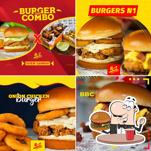 Experimente um hambúrguer no Number One Chicken - N1 Caxias do Sul