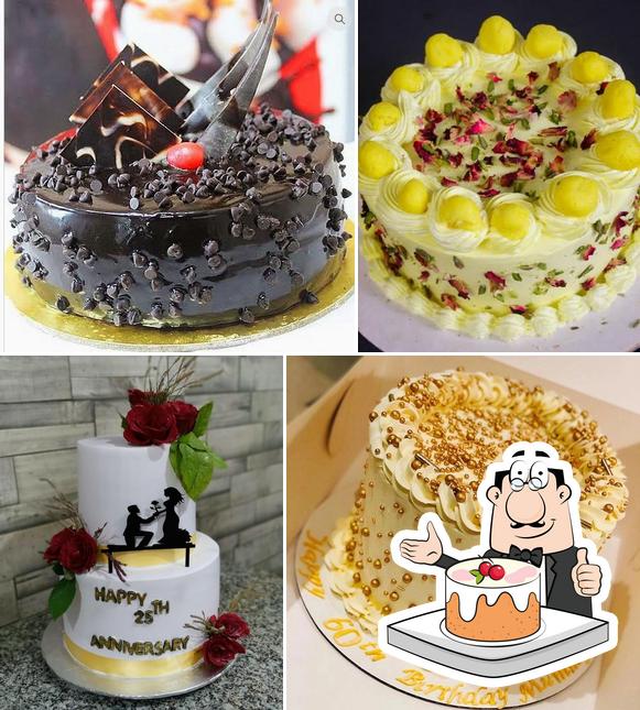 Here's a photo of Crown pizza and cake