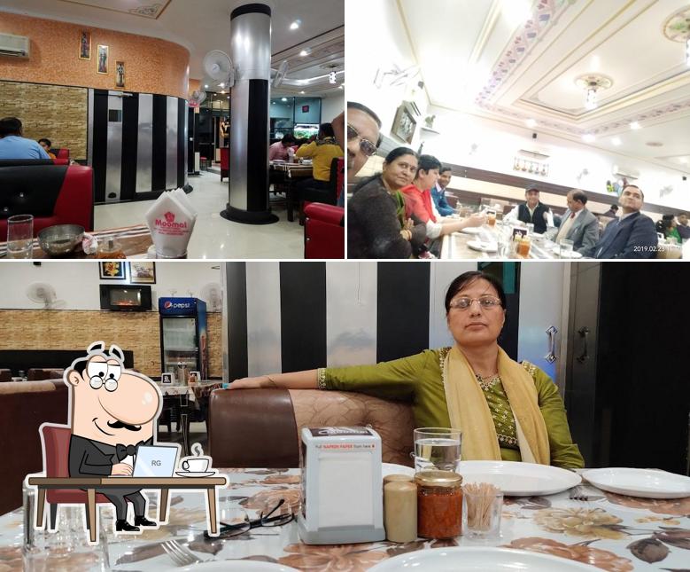 The interior of Moomal Restaurant