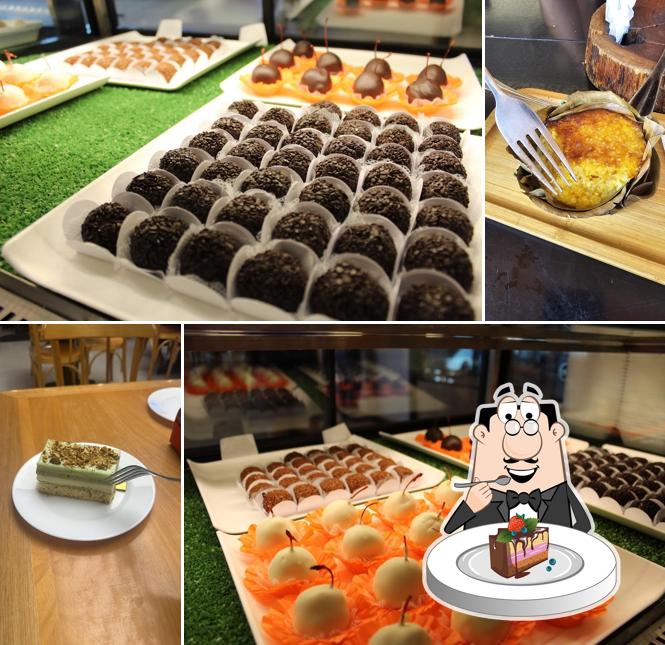 Bolo de chocolate em Padoca Brasília