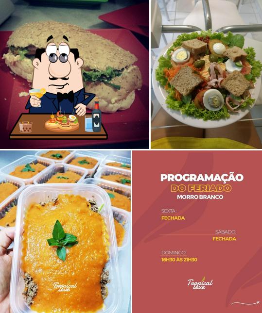 Escolha um sanduíche no Tropical Leve - Morro Branco