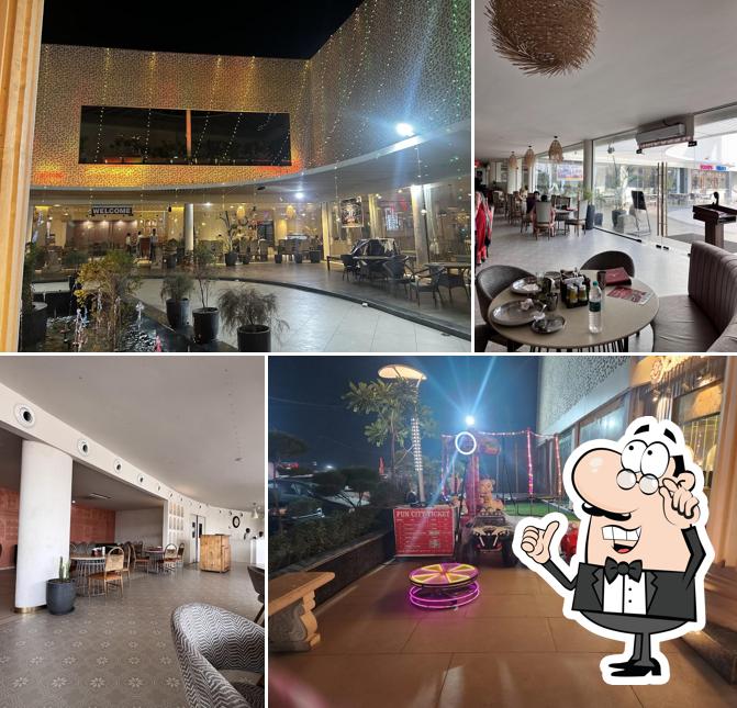 Take a seat at one of the tables at King's Haveli