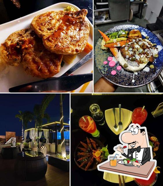 Pork chop at La Cabana Rooftop Bar & Grill