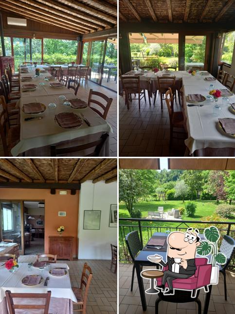 Gli interni di Trattoria La Conca Verde