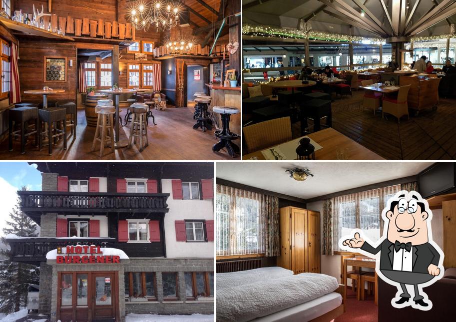 Gli interni di Restaurant Skihütte & Hotel Burgener