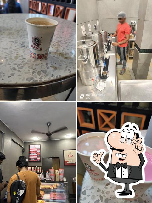 The interior of Ram's Tea house