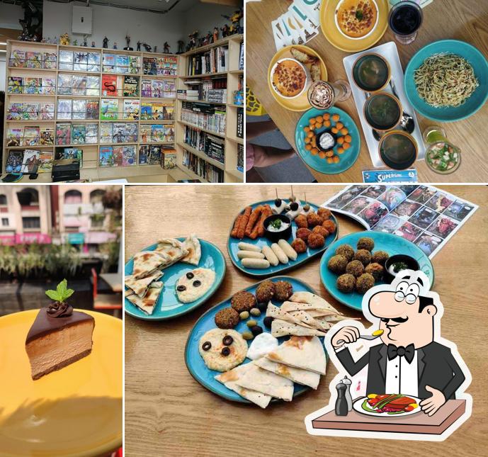 Food at Comics & Brics Cafe