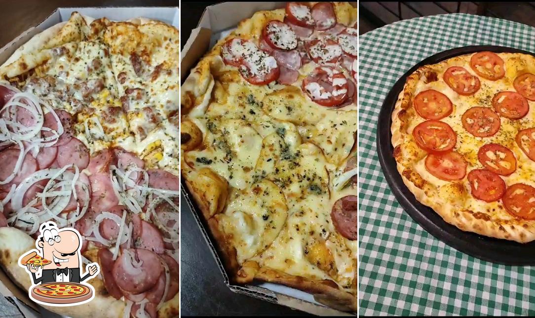 Peça diferentes estilos de pizza