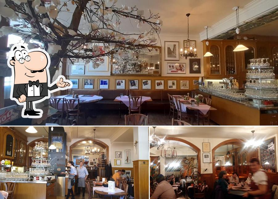 Gli interni di Café Du Gothard