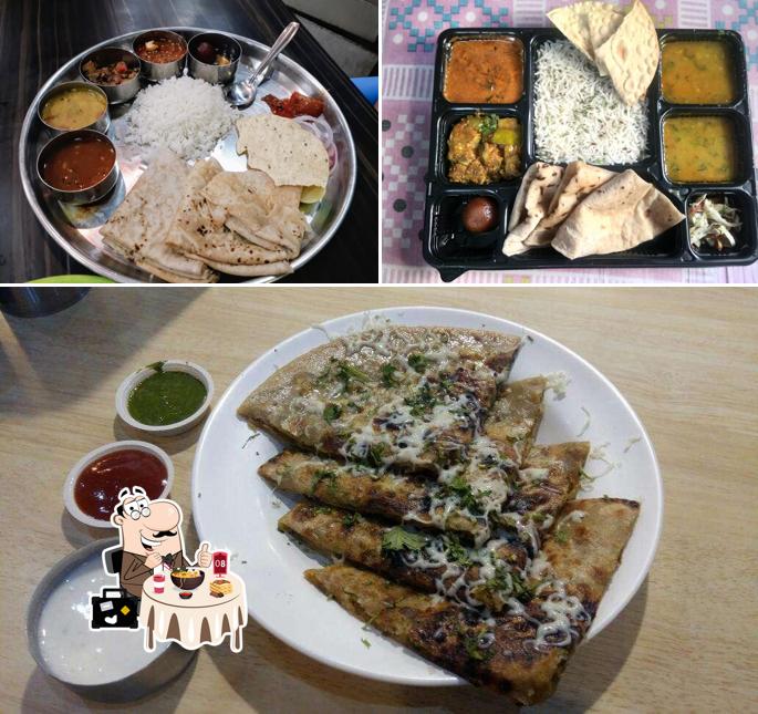 Food at Thali's The Cultural Veg Court