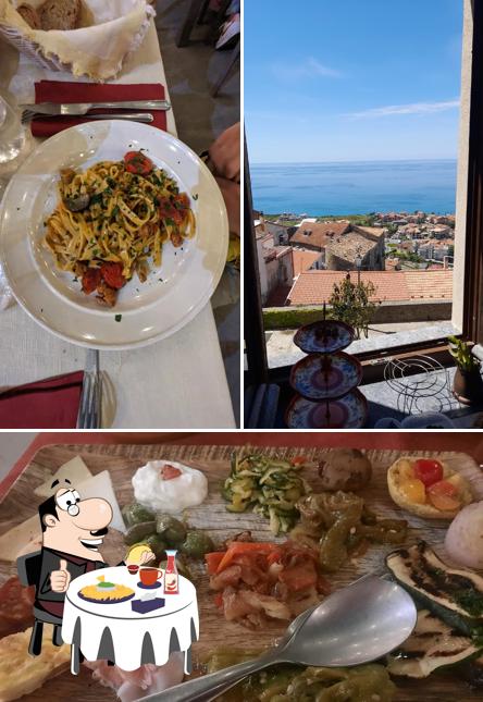 Piatto di formaggi al Osteria Vistamare