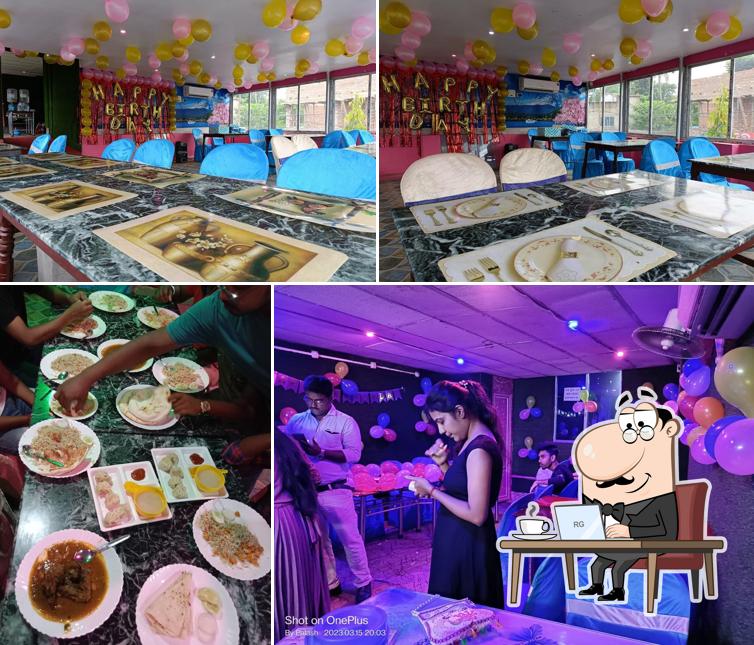 The interior of Prativa Caterer