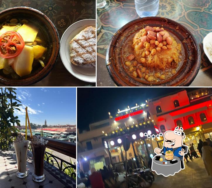 Nourriture à Restaurant Chegrouni - Marrakech Rooftop