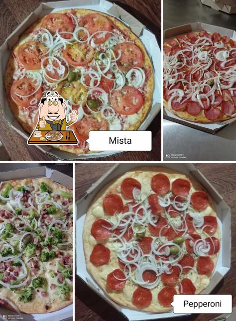 Consiga diferentes variedades de pizza