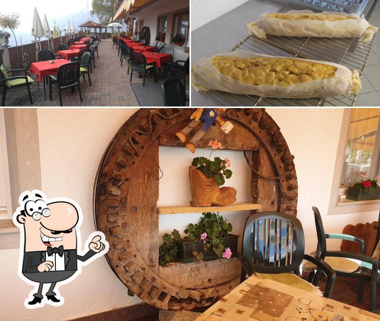 La interni e cibo del ristorante