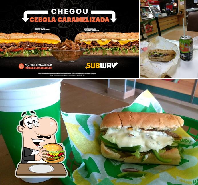 Peça um hambúrguer no Subway