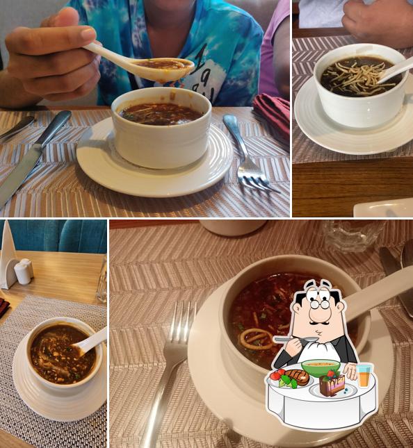 Hot and sour soup at Copperleaf Panaji