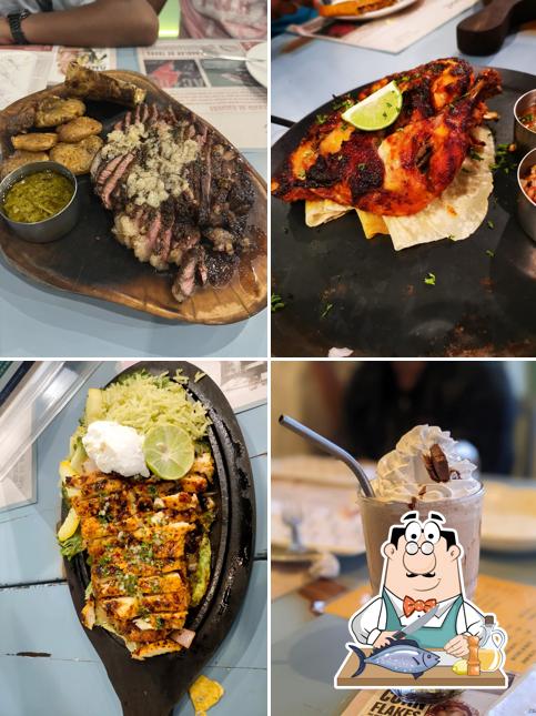 Grilled salmon at Latin Street