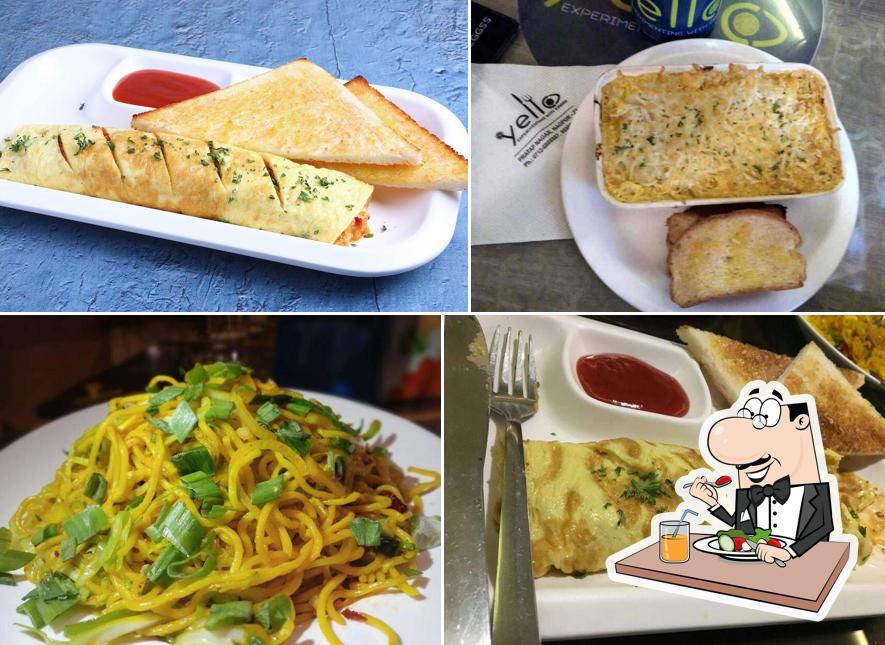 Meals at Yello - Cafe. Best Cafe for Couple, Coffee, Breakfast, Sandwiches, Special Occasion, Kitty Party, Birthday Celebration