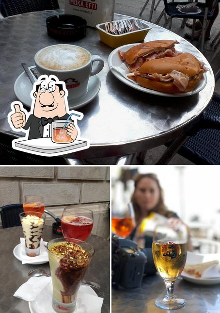 La immagine della bevanda e cittadini di Moka Efti