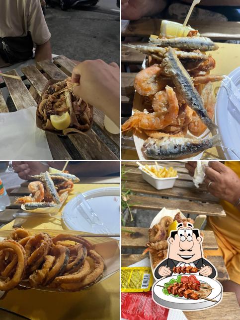 Panino con maiale stirato al Pescheria Friggitoria Da Felice