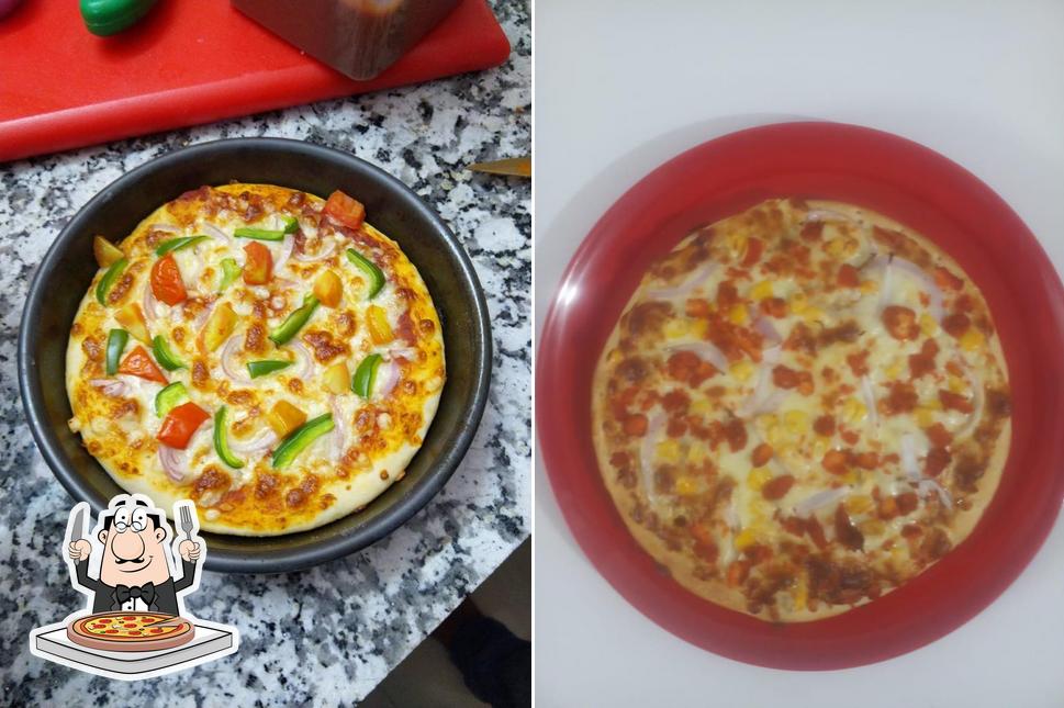 Pick various kinds of pizza