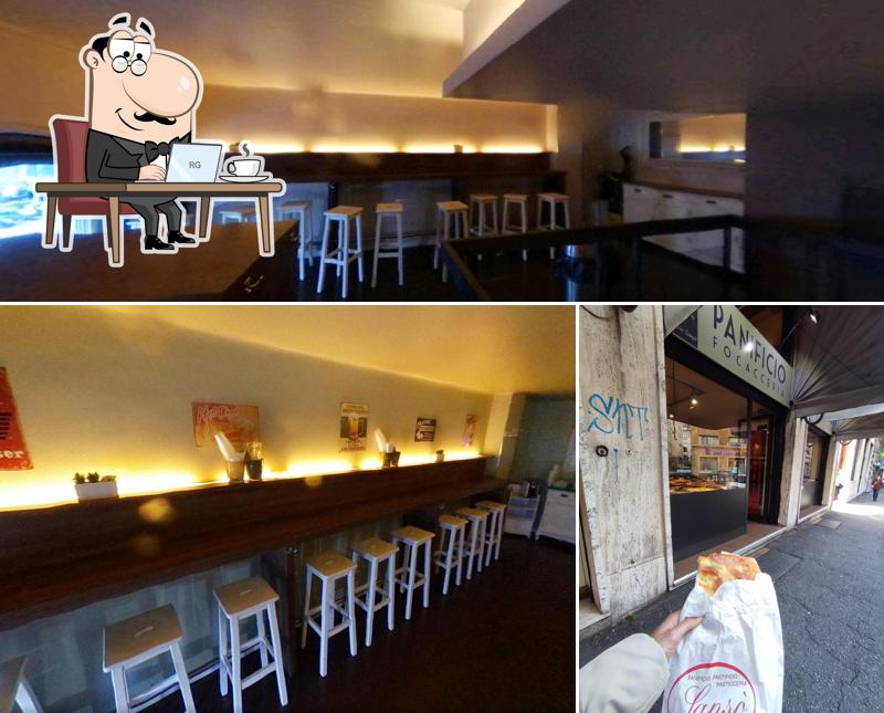 La foto della interni e cibo di Panificio Sansò