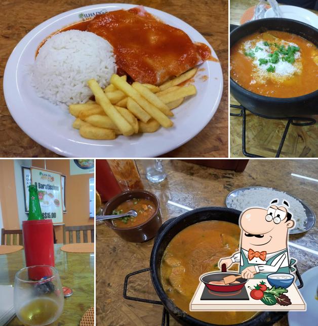 Curry de frango em Restaurante Ilha do Peixe