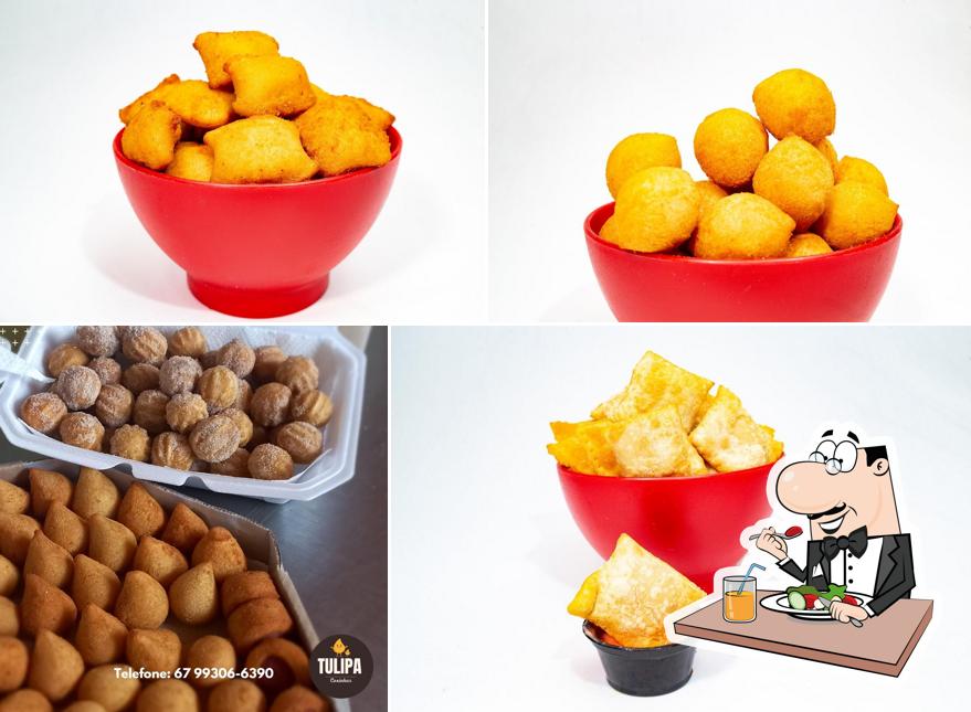 Comida em Tulipa Coxinhas