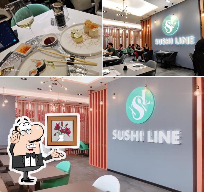 Dai un'occhiata agli interni di Sushi Line