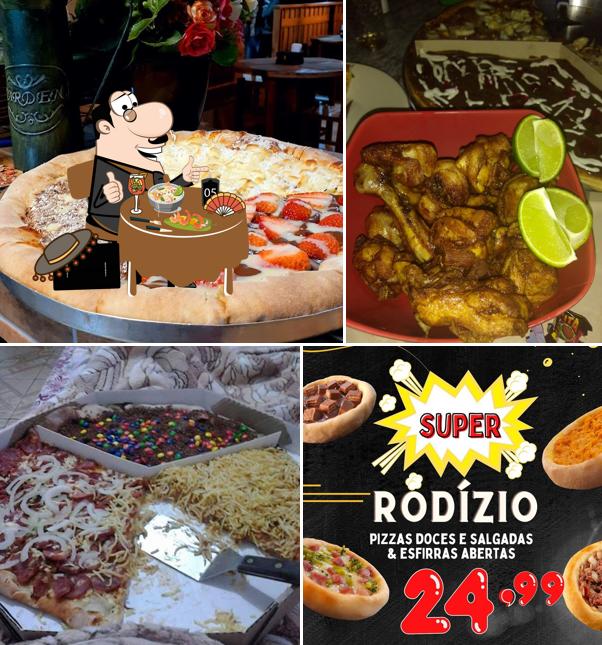 Comida em Pizzaria Da Família