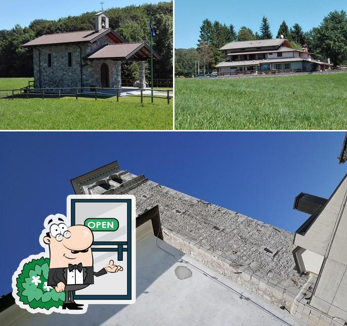 Guarda la parte esterna di Ristorante Monte Prat-Da Biagina