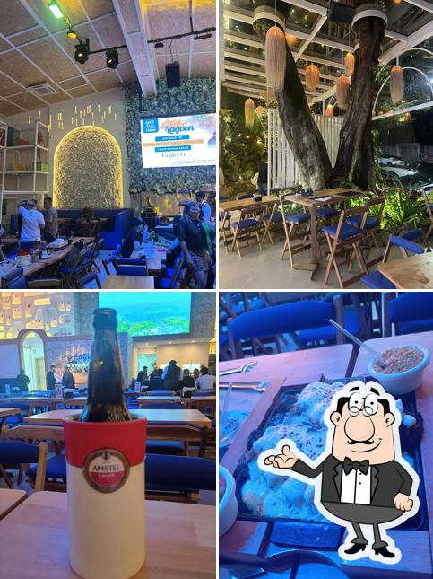 O interior do Lagoon Gastro Bar