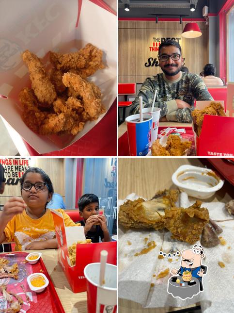 Fried chicken at KFC