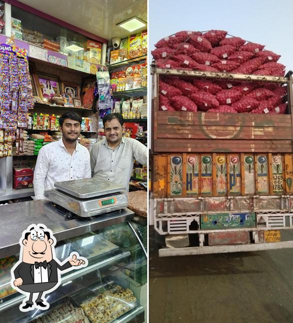 The interior of Nakoda Jain Sweets Pimplgaon