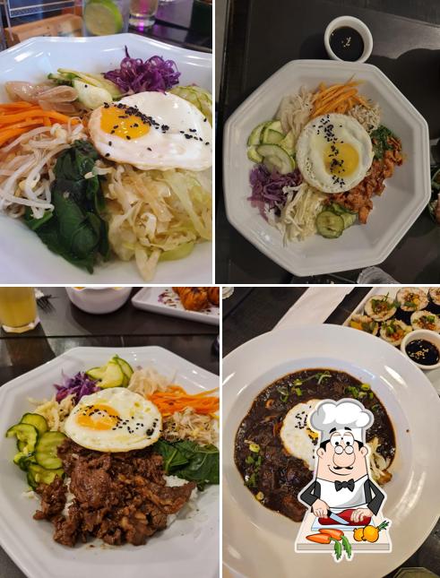 Bibimbap em Buzá Korean Restaurante