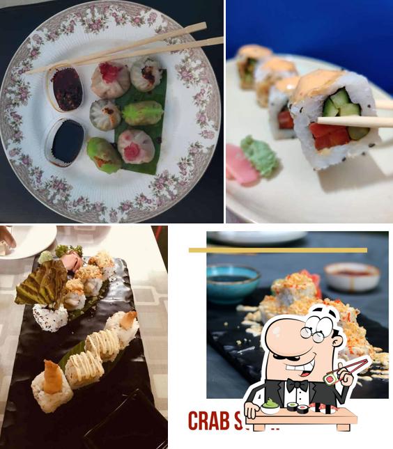 Pick different sushi options