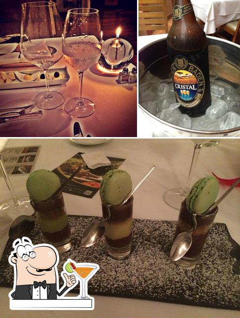 Tome uma bebida do menu