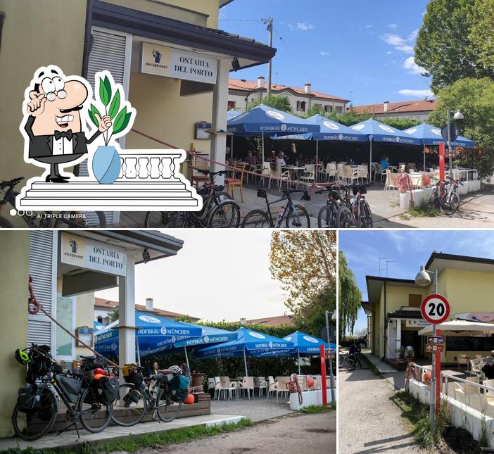 Puoi goderti l'aria fresca dal dehors di Osteria del Porto